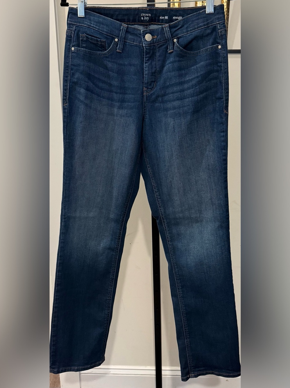 crown & ivy Dark Indigo Skinny Jeans